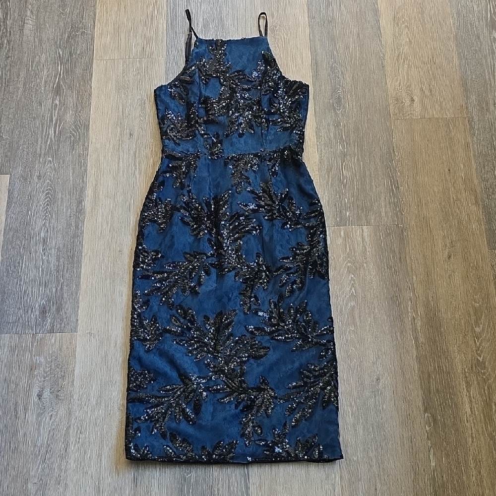 Dress the Population Sequin Midi Sheath Dress